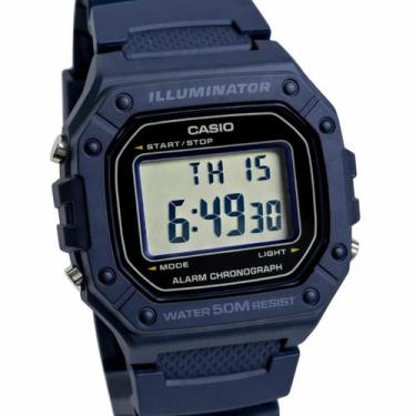 Imagem de Relógio Casio Digital Esportivo Masculino Azul Marinho W-218H-2AVDF, A