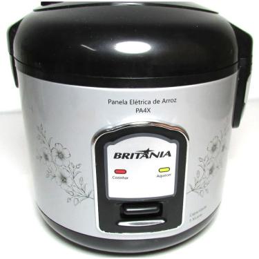 Imagem de Panela Eletrica Arroz Britânia 5 Xicaras Prata Pa4x 110V