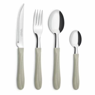 Imagem de Faqueiro com 25 peças em Pote  Areia