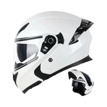 Imagem de Capacete De Moto Unissex Uchoose DOT Modular Com Visor Duplo Protetor 