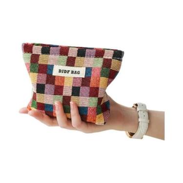 Imagem de Bolsa De Moedas Pequena Com Estampa De Leopardo, Necessaire Feminina, 