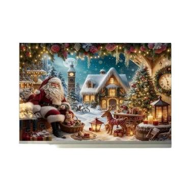 Imagem de Banner De Casa De Biscoito Do Papai Noel Para Festa De Natal E Decoraç