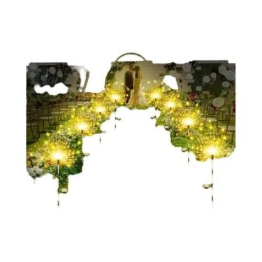 Imagem de Luz Solar De Fogos De Artifício Com 200 LEDs Para Jardim, Pátio E Gram