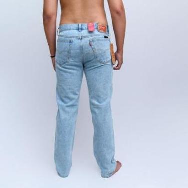 Imagem de Calça Jeans Levi's Masculina 505 Regular Lavagem Bege e Lavagem Clara-Masculino
