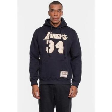 Imagem de Moletom Mitchell & Ness NBA Shaquille O'Neall Los Angeles Lakers Masculino-Masculino