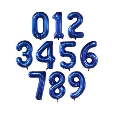 Imagem de Balões De Aniversário De 40 Polegadas Em Folha, Balões De Hélio Com Nú