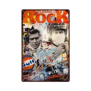 Imagem de Placa De Metal Vintage Gulf Gasoline, Arte De Parede Decorativa Para G