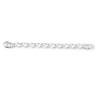 Imagem de Kit 5 Extensores Pulseira Colar 5 Cm Prata Legítima 925 - Lojas La&Ny 