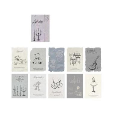 Imagem de Adesivos De Papelaria Retrô Leves (30 Peças) Para DIY, Scrapbook, Deco