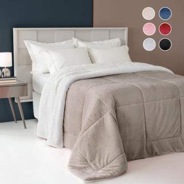 Imagem de Coberdrom dupla face sherpa/manta fleece king 01 peça - MAYRA ENXOVAIS