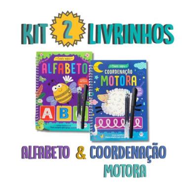 Imagem de KIT Livro de Atividades ALFABETO e COORDENAÇÃO MOTORA Caligrafia Sílab