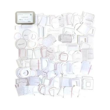 Imagem de Etiquetas Vintage Em Caixa 150pcs DIY Para Diário, Colagem, Papelaria,