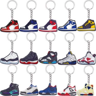 Imagem de Chaveiro, tênis de basquete em PVC para fãs de esportes