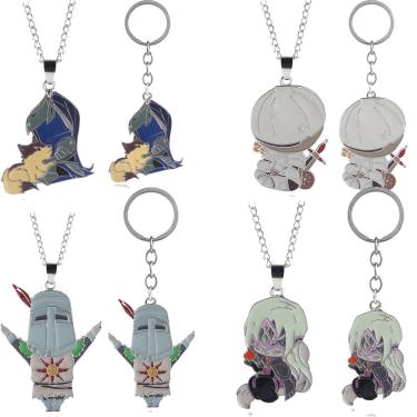 Imagem de Chaveiro Dark Souls 3 Solaire Sunlight Knight com efeito de óleo