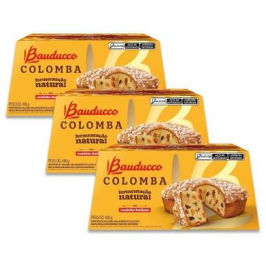 Imagem de Colomba Bauducco Frutas Cristalizadas Kit 3 Colombas 400g