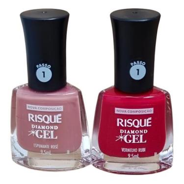 Imagem de Esmalte Risque Diamond Gel Nova Composição 9,5 Ml - Risqué, Espumante 