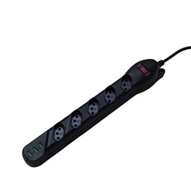 Imagem de Filtro de Linha Qualitronix 5 Tomadas + 3 USB QLF5U