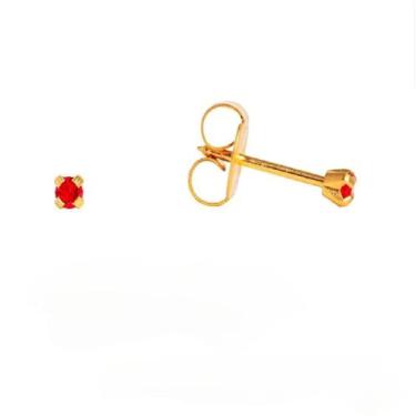 Imagem de Brinco studex system 75 estrelado baby rubi 2mm cod 134, Dourado