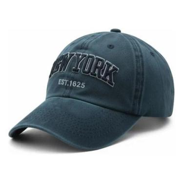 Imagem de Boné Baseball New York Retrô Algodão Bordado Vintage Luke Sports - Azu