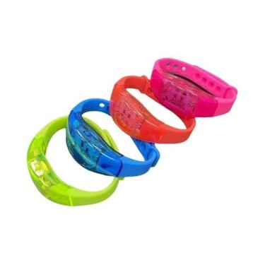 Imagem de Pulseira LED Ajustável Com Luz Ativada Por Som Para Concertos, Casamen