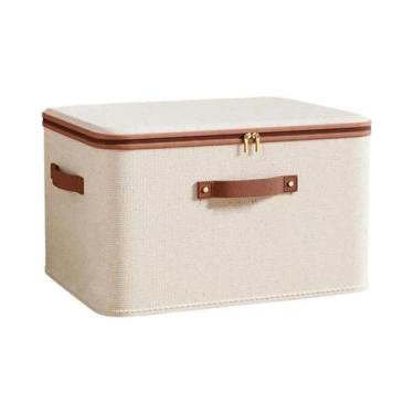 Imagem de Caixa Organizadora De Roupas Dobrável Lavável Com Alça E Zíper Para Ar