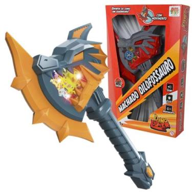 Imagem de Machado Dinossauro Infantil Brinquedo Dino Luz Som Movimento - Dm Toys