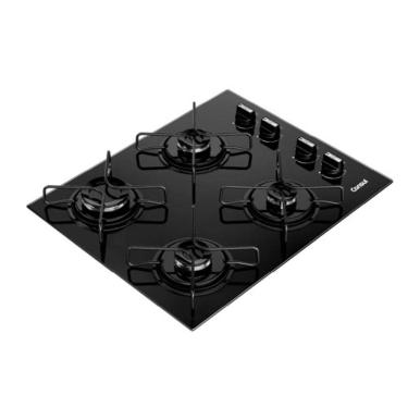 Imagem de Cooktop 4 Bocas a Gás CD060BE com Grades Estáveis e Mesa de Vidro Temperado Consul