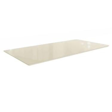 Imagem de Tampo Mesa Sala de Jantar Ta59 em MDF Vidro 200cm Off White Madeirado Retangular Kappes...