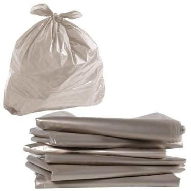 Imagem de Saco para Lixo Saco de Lixo 400 Litros Transparente Resistente Canela 400L 10 Unidades Higipack