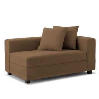 Imagem de Recamier Divã Aspen 1,40m Corino Marrom - Inova Decorações 