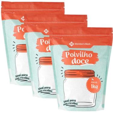 Imagem de Kit 3 Sacos Polvilho Doce 1kg Members Mark  Textura Leve para Biscoito