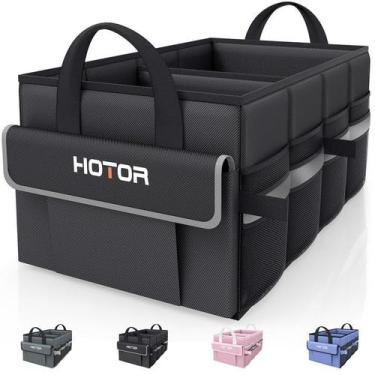 Imagem de Organizador de Porta-Malas de Carro HOTOR Dobrável - 2 Compartimentos