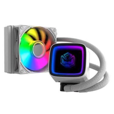 Imagem de Water Cooler PCYes Tundra White Ghost ARGB 120mm - WCTWG120