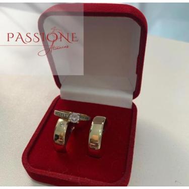 Imagem de Aliança Chanfrada Moeda Antiga - Passione