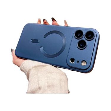Imagem de Capa Magnética Magsafe Macia Para iPhone 17 16 15 14 13 12 11 pro Max 