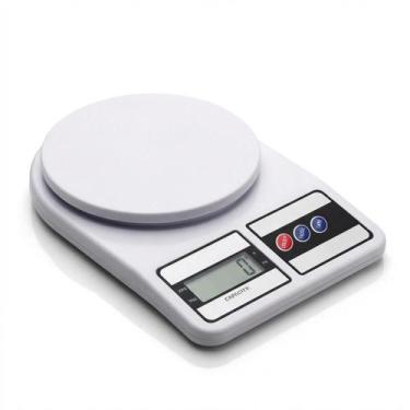 Imagem de Balança Digital Alta Precisão até 10kg para Cozinha Dieta Nutrição e C