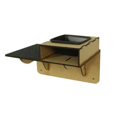Imagem de Nicho de Parede com Comedouro Morapet Wall Food Para Gatos