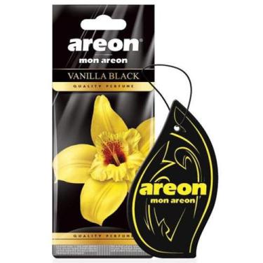 Imagem de Perfume Pra Carro Cheirinho Aromatizador Areon Vanilla Black