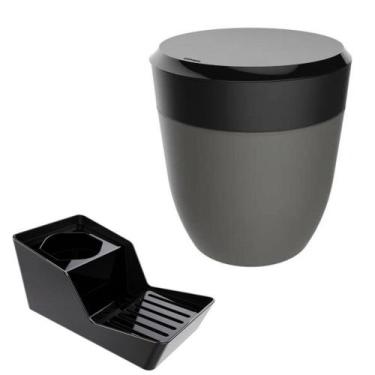 Imagem de Kit Organizador De Pia Porta Detergente + Lixeira 2,5 Litros Cozinha -