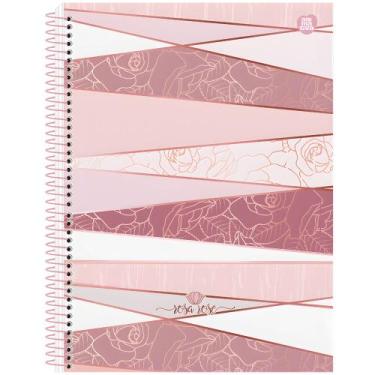 Imagem de Caderno Espiral Universitário Capa Dura 1 Matéria 80 Folhas Rosa Rose 