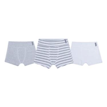 Imagem de Kit 3 Cuecas Infantil Menino Em Algodão Macio Conjunto Roupa Íntima Ma
