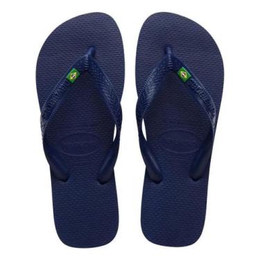 Imagem de Chinelo Havaianas Brasil Original, 35/36, Marinho