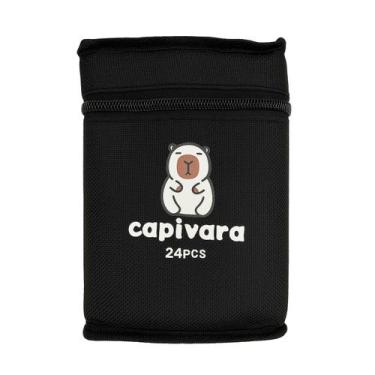 Imagem de Estojo de Capivara com 24 Canetas Marker Cor da tinta:Colorido - Touch
