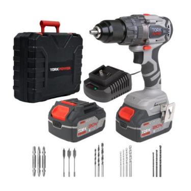 Imagem de Furadeira Parafusadeira Impacto Bateria 20 Volts Motor Brushless Tork,