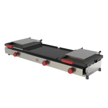 Imagem de Sanduicheira Grill Dupla 2 Prensas 1 Chapa Maior Gás PR-1100G - Progás