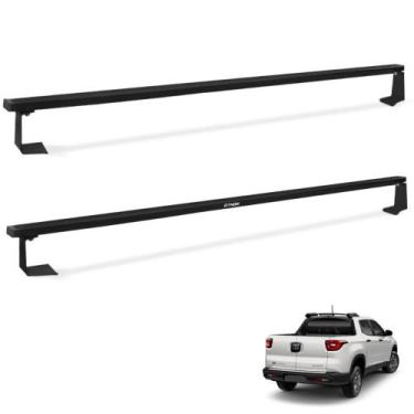 Imagem de Rack Travessa de Caçamba Fiat Toro 2016 a 2023 1,60 M Alumínio Preto -