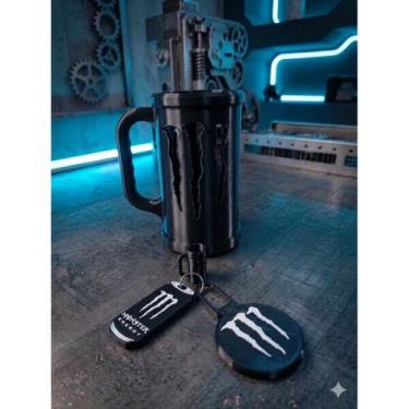 Imagem de Kit Monster: Porta Lata Estilo Caneca, Abridor, Tampa Protetora + Chav