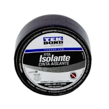 Imagem de Fita Isolante Tekbond 19mmX5mX013mm Uso Geral para Fios