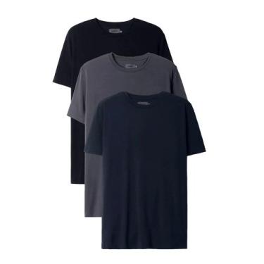 Imagem de Kit 3 Camisetas Masculinas Oficina Reserva Move Casuais Modal Confortá