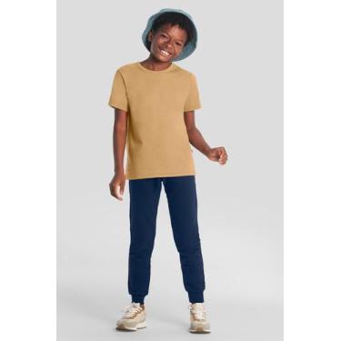 Imagem de Calça jogger infantil menino em moletinho Brandili-Azul, 2, Azul